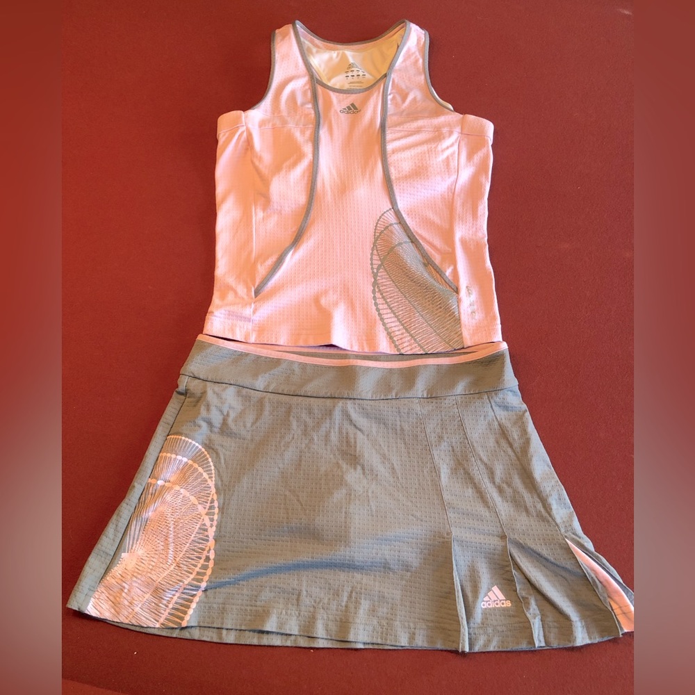 2 Piece ADIDAS Climalite Tennis Outfit Medium
